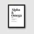Definition of Alpha and Omega (All White)