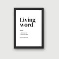 Definition of Living Word (All White)