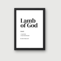 Definition of Lamb of God (All White)